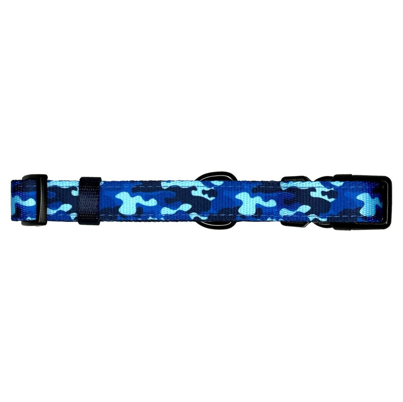 Blue Camo Dog Collar - Beast & Buckle