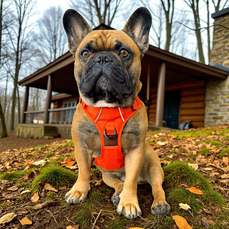 Bold Orange No Pull Harness & Leash Bundle - Beast & Buckle