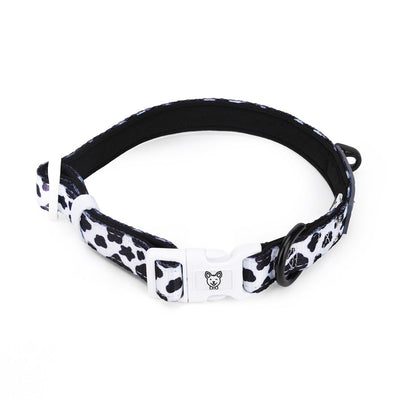 Cow Print Dog Collar - Beast & Buckle