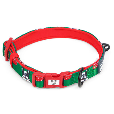 Festive Frenchies Dog Collar - Beast & Buckle