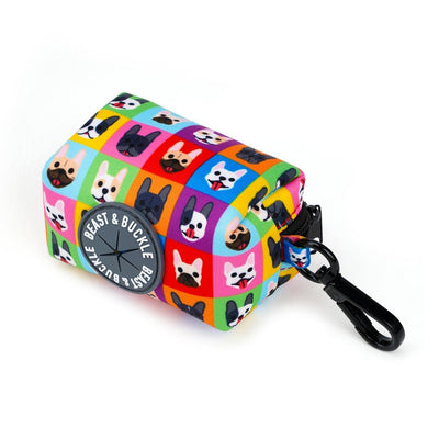 Frenchie Fam Poop Bag Holder - Beast & Buckle