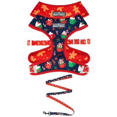 Holiday Treats Harness and Leash Set - Beast & Buckle