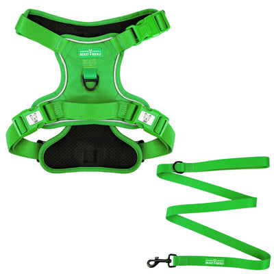 Kelly Green No Pull Harness Bundle - Beast & Buckle