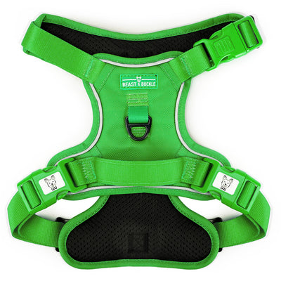 Kelly Green No Pull Harness Bundle - Beast & Buckle