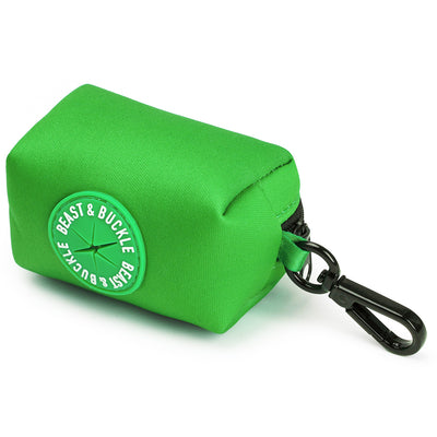 Kelly Green Poop Bag Holder - Beast & Buckle