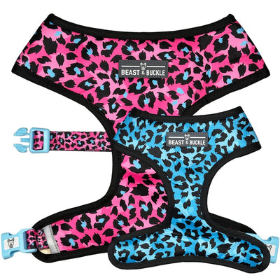 Lady Leopard Reversible Dog Harness 2.0 - Beast & Buckle