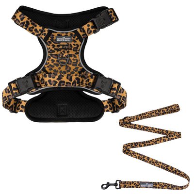 Leopard No Pull Harness & Leash Bundle - Beast & Buckle