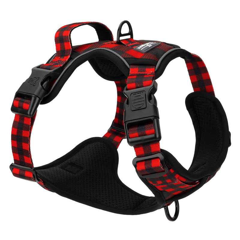 Lumberjack Plaid No Pull Harness & Leash Bundle - Beast & Buckle