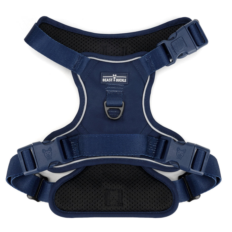 Navy Blue No Pull Harness & Leash Bundle - Beast & Buckle