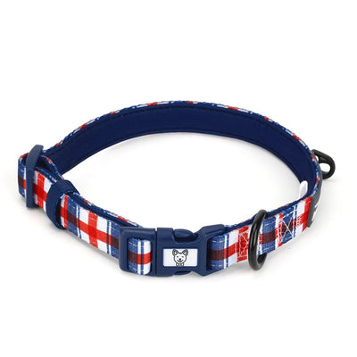 Patriot Plaid Dog Collar - Beast & Buckle
