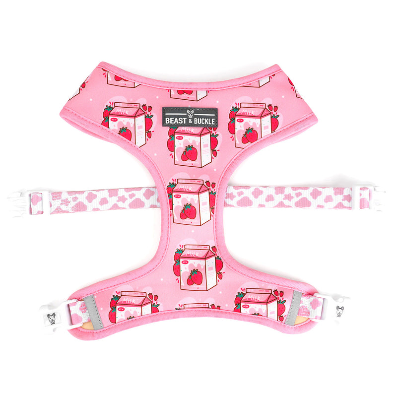 Strawberry Milk Harness and Leash Set - Beast & Buckle