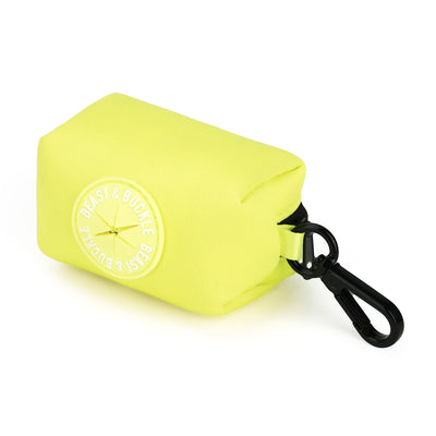 Summer Yellow Poop Bag Holder - Beast & Buckle