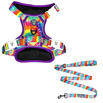 Tie Dye No Pull Harness Bundle - Beast & Buckle