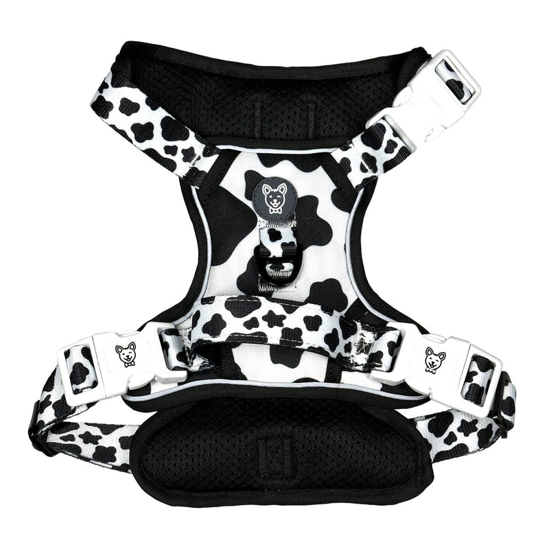 Cow Print No Pull Dog Harness - Beast & Buckle