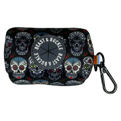 Sugar Skulls Poop Bag Holder - Beast & Buckle