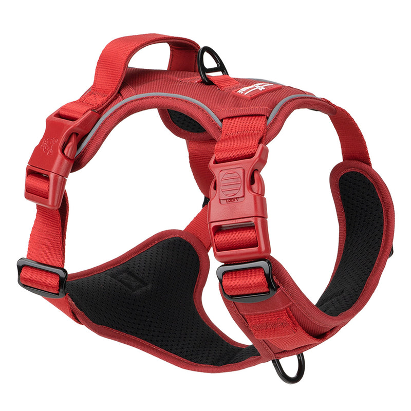 Burgundy No Pull Dog Harness
