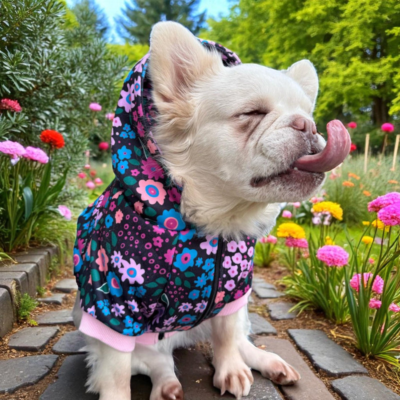 Midnight Garden Hoodie for Small Dogs
