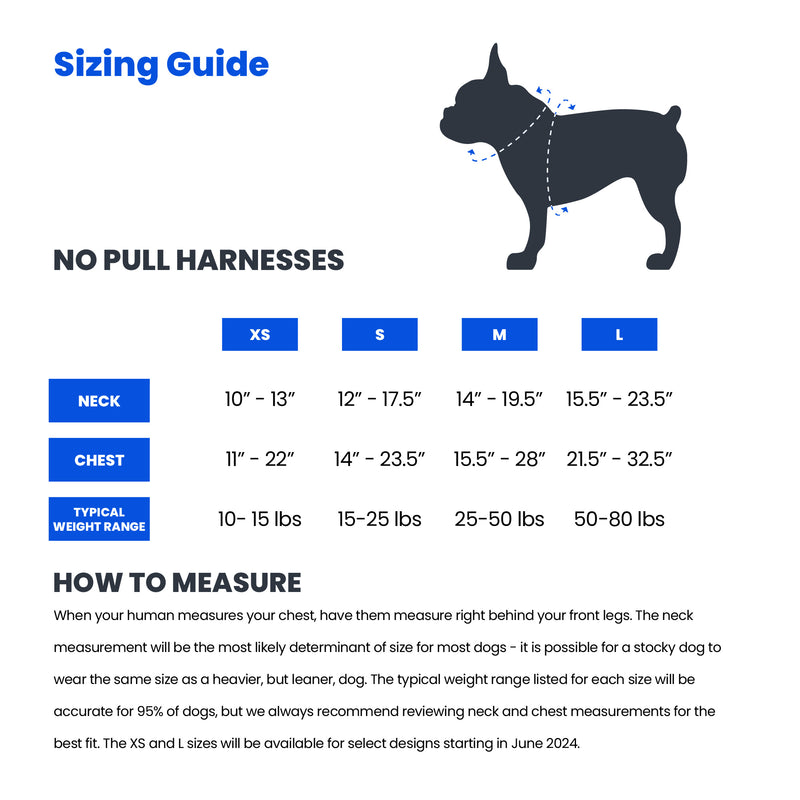 Blue No Pull Dog Harness