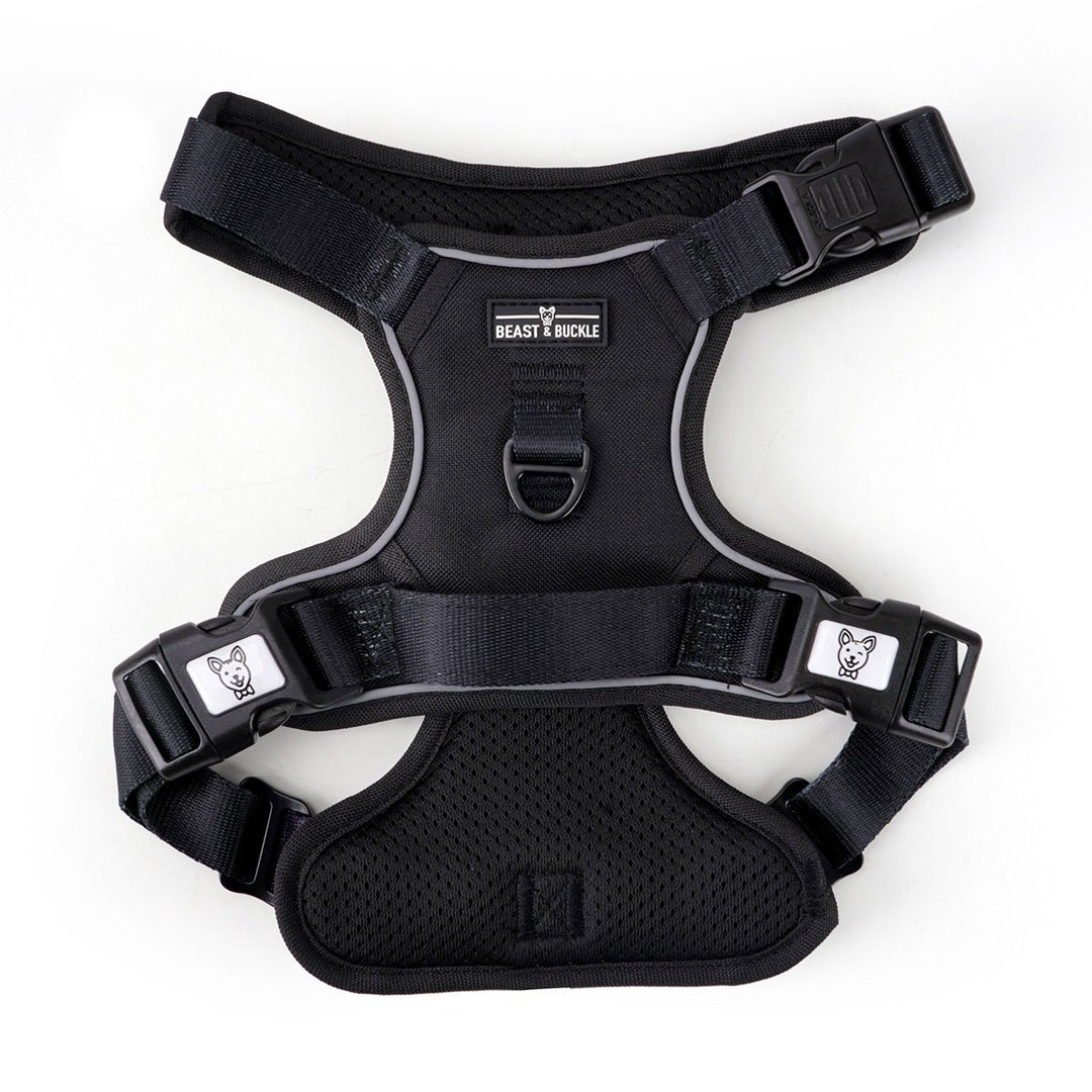 Black No Pull Dog Harness – Beast & Buckle