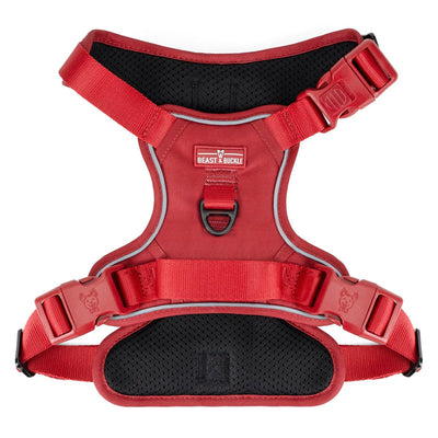 Burgundy No Pull Harness & Leash Bundle - Beast & Buckle