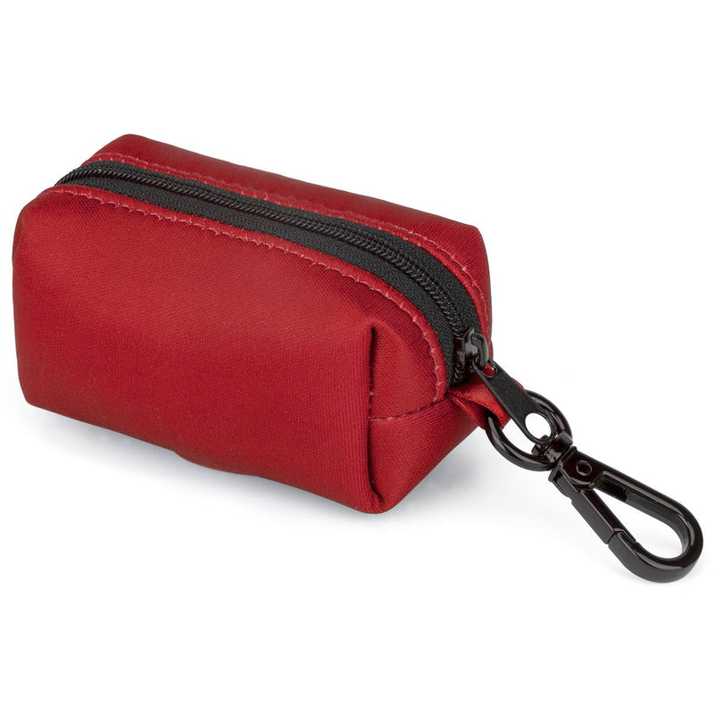Burgundy Poop Bag Holder - Beast & Buckle