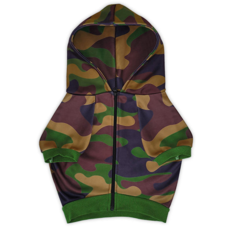 Camo Hoodie for Small Dogs - Beast & Buckle