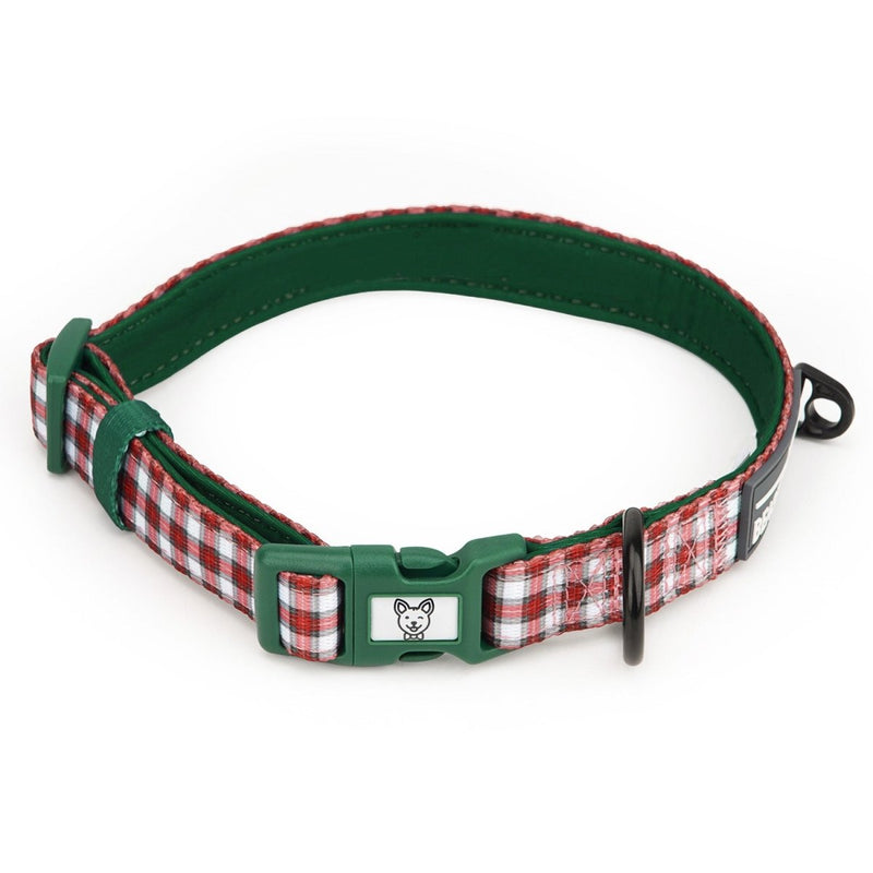 Christmas Plaid Dog Collar - Beast & Buckle