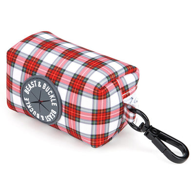Christmas Plaid Poop Bag Dispenser - Beast & Buckle