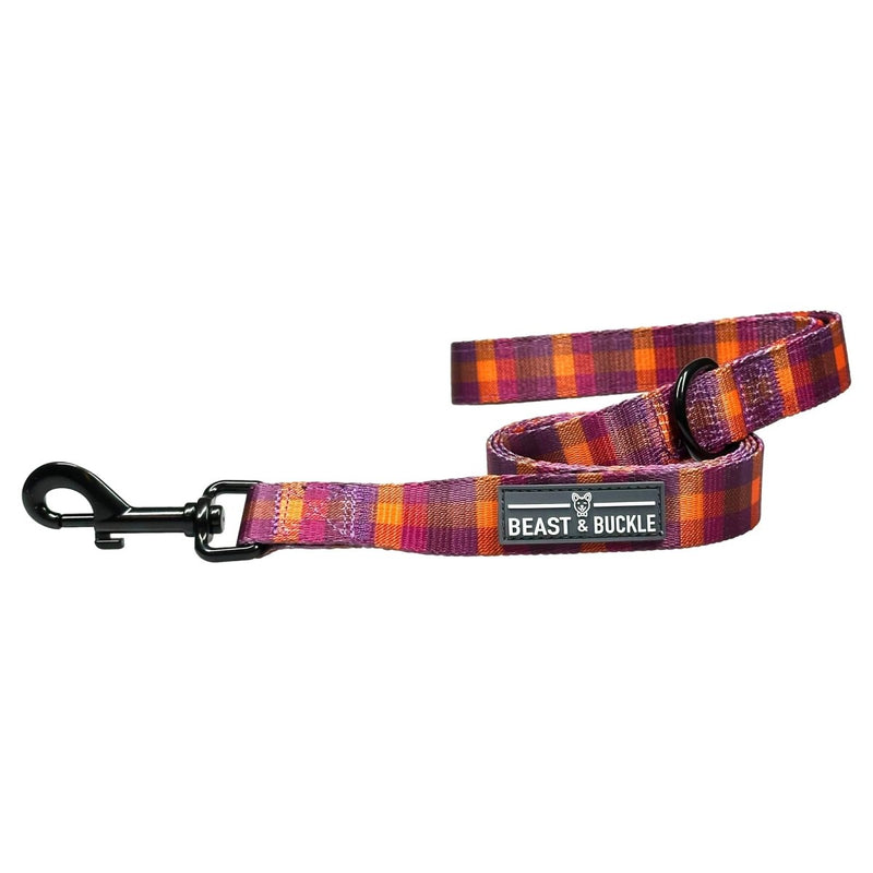 Cozy Plaid Dog Leash - Beast & Buckle