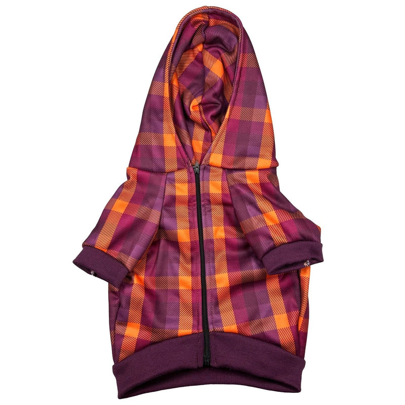 Cozy Plaid Hoodie for Small Dogs - Beast & Buckle