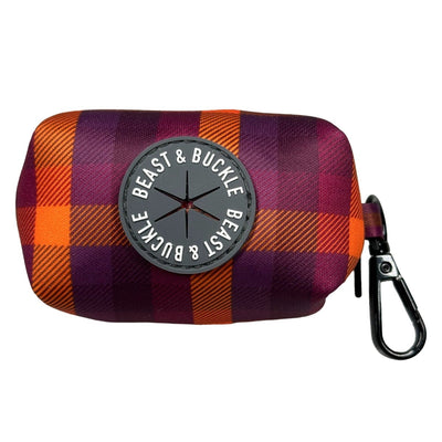 Cozy Plaid Poop Bag Holder - Beast & Buckle