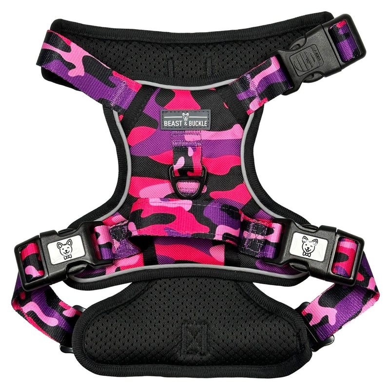 Cute Camo No Pull Dog Harness - Beast & Buckle