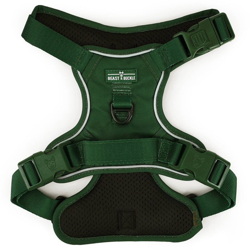 Dark Green No Pull Harness & Leash Bundle - Beast & Buckle