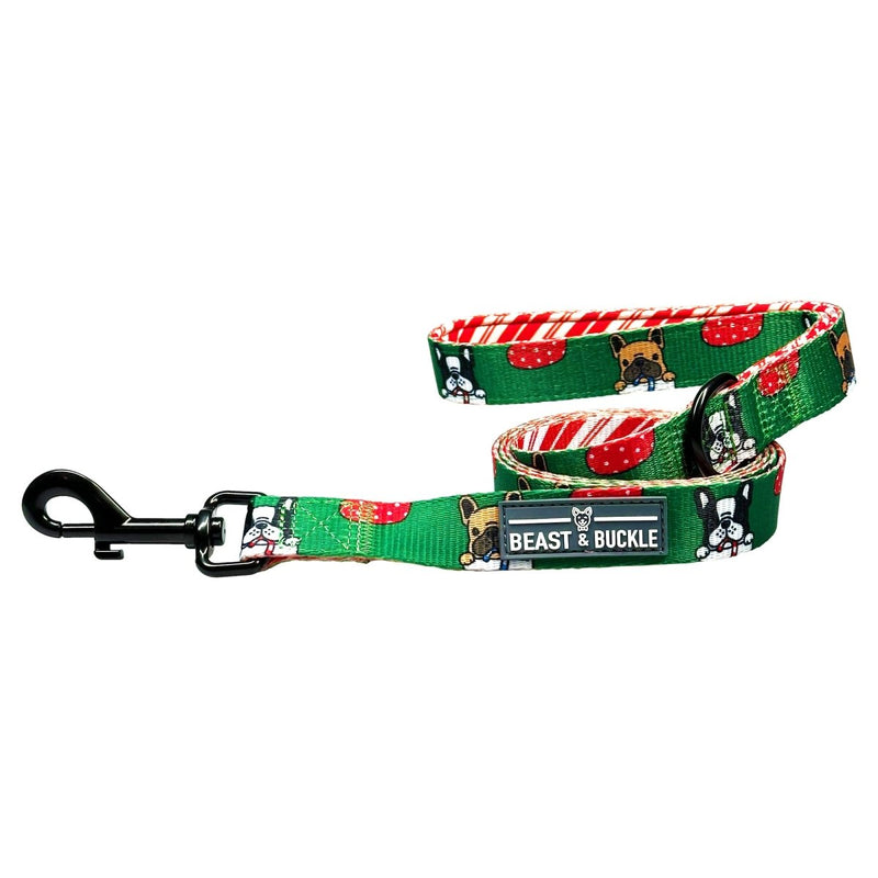 Festive Frenchies Dog Leash - Beast & Buckle