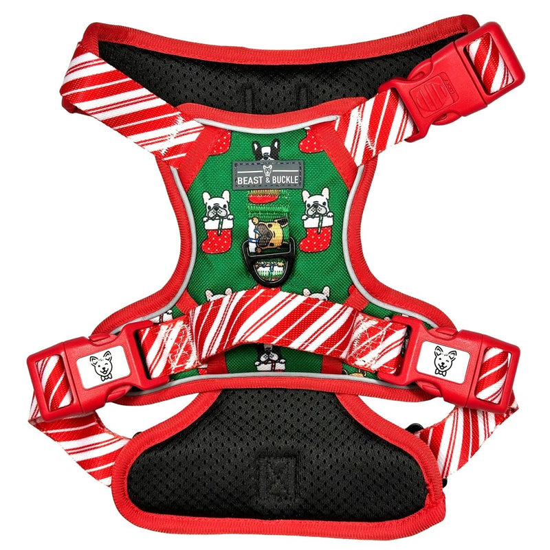 Festive Frenchies No Pull Dog Harness - Beast & Buckle