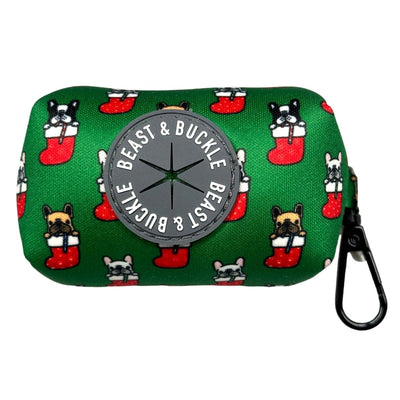 Festive Frenchies Poop Bag Holder - Beast & Buckle