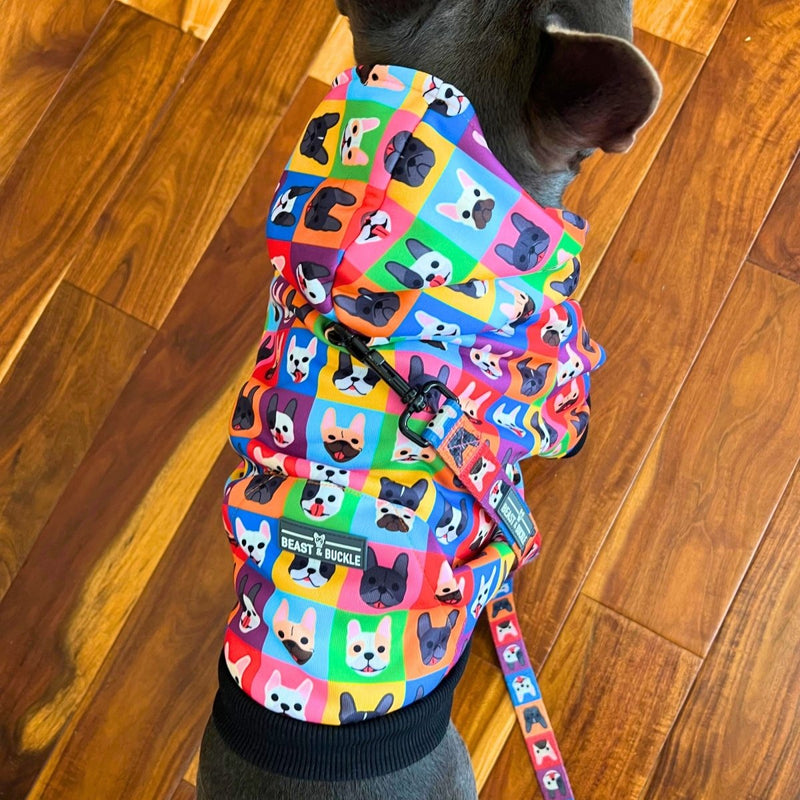 Frenchie Fam Hoodie for Small Dogs - Beast & Buckle