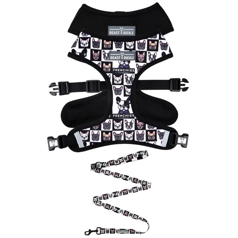 Frenchies vs. Everybody Harness and Leash Set - Beast & Buckle