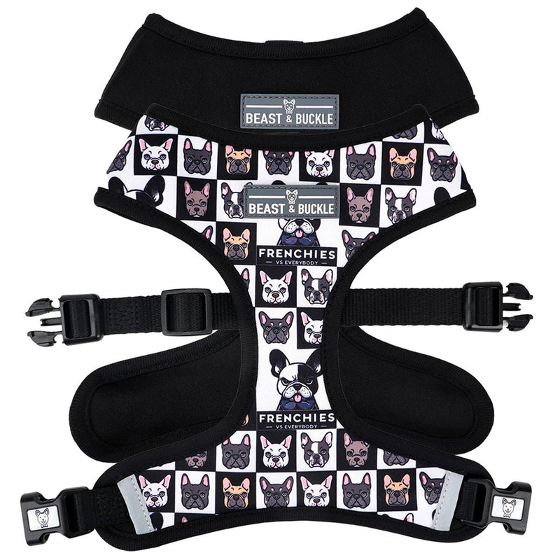 Frenchies vs. Everybody Reversible Dog Harness - Beast & Buckle