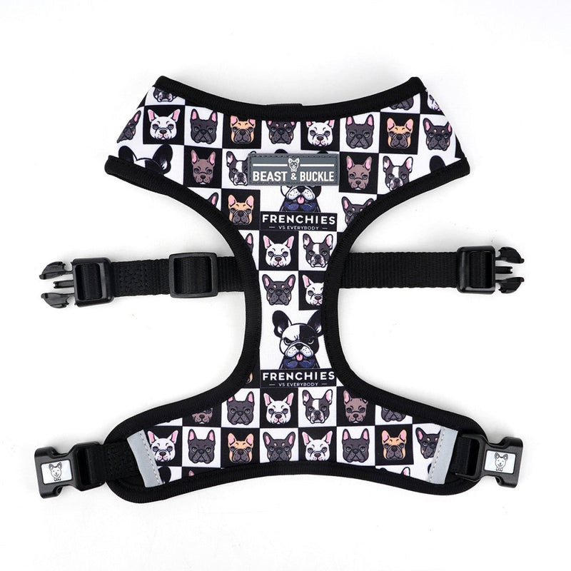 Frenchies vs. Everybody Reversible Dog Harness - Beast & Buckle