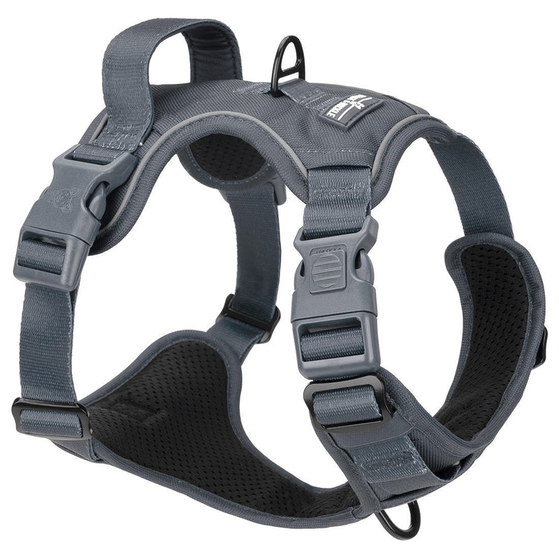 Gray No Pull Harness & Leash Bundle - Beast & Buckle