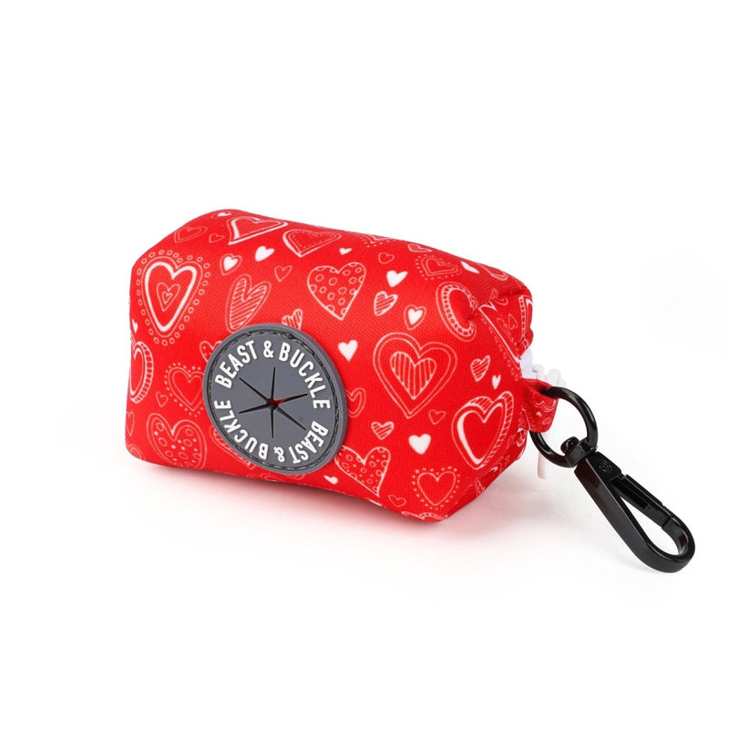 Hearts Poop Bag Holder - Beast & Buckle