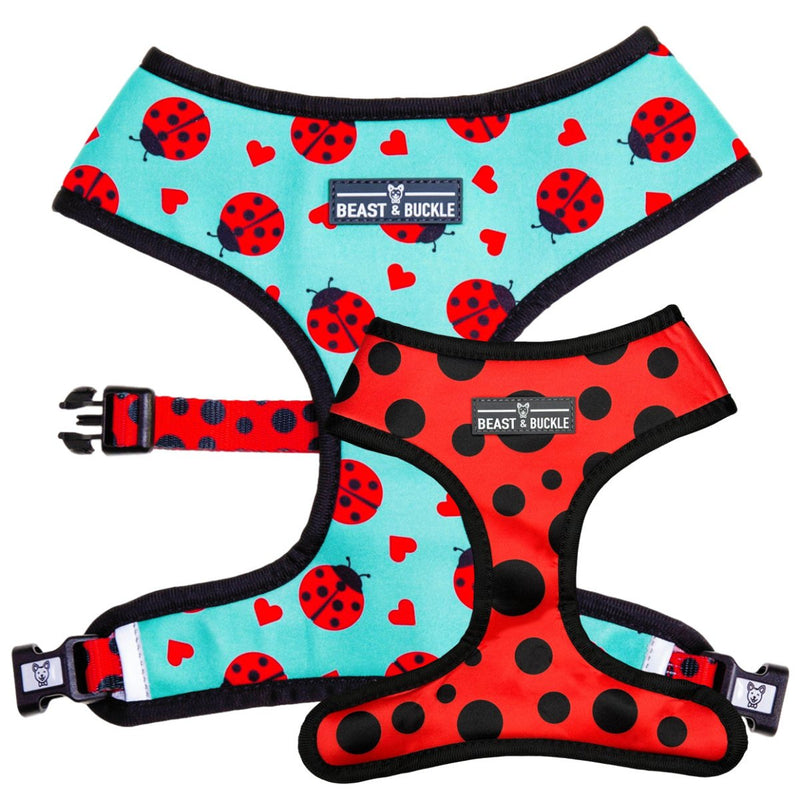 Ladybug Reversible Dog Harness 2.0 - Beast & Buckle