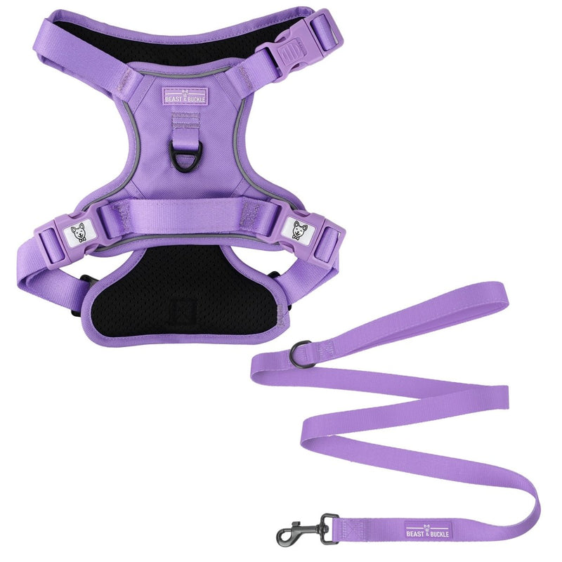 Lilac No Pull Harness Bundle - Beast & Buckle