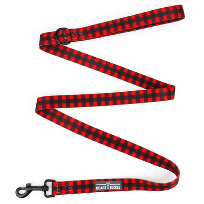 Lumberjack Plaid Dog Leash - Beast & Buckle