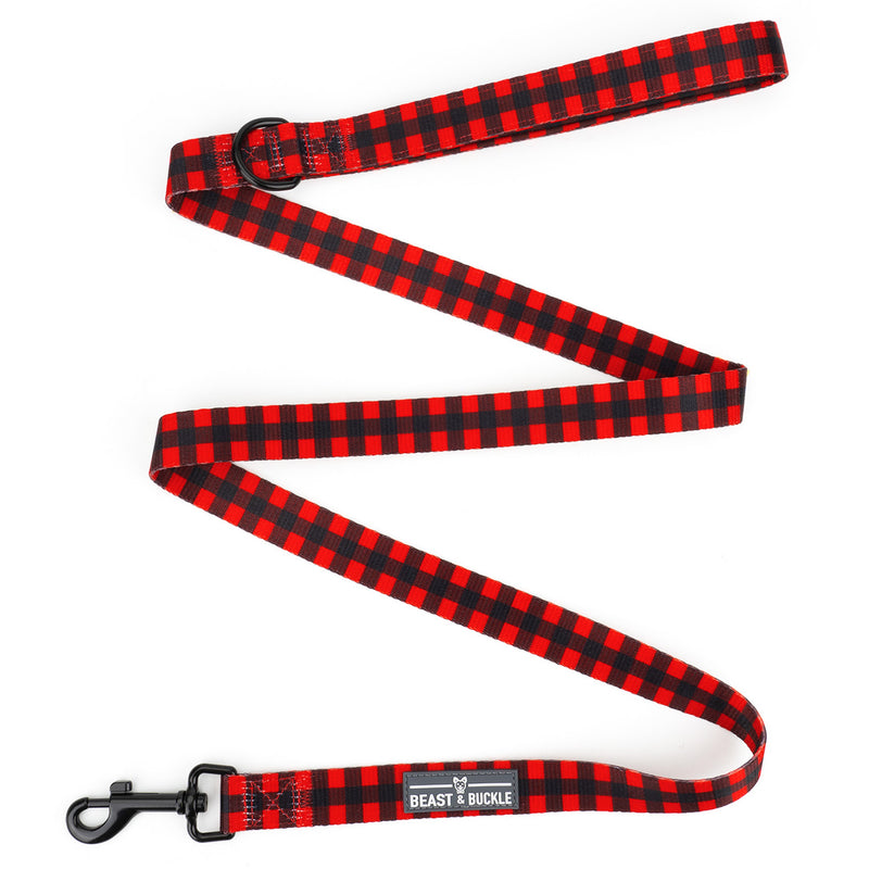 Lumberjack Plaid Dog Leash - Beast & Buckle