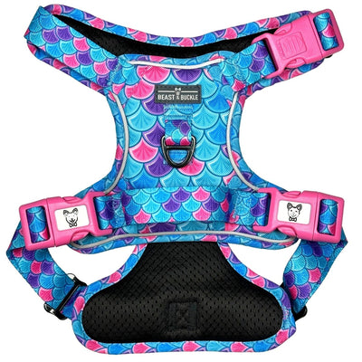 Mermaid No Pull Dog Harness - Beast & Buckle