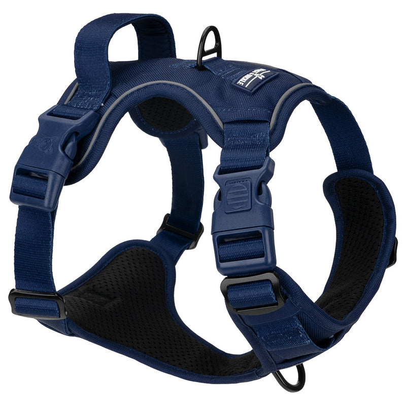 Navy Blue No Pull Harness & Leash Bundle - Beast & Buckle