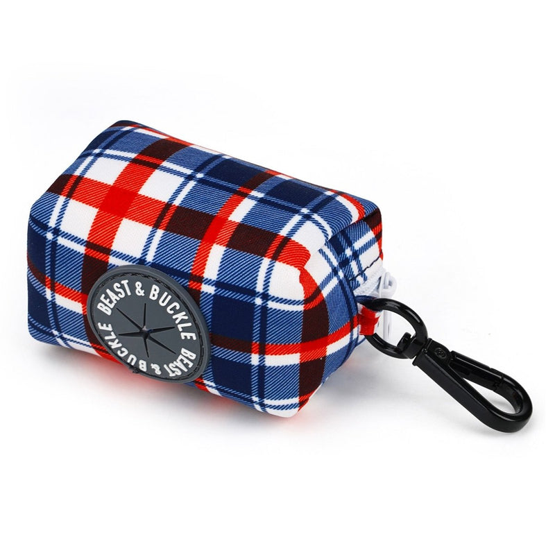 Patriot Plaid Poop Bag Holder - Beast & Buckle