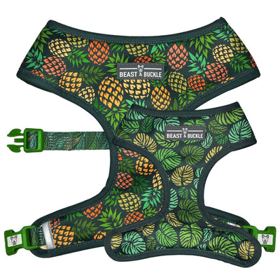Pineapple Perfection Reversible Dog Harness 2.0 - Beast & Buckle